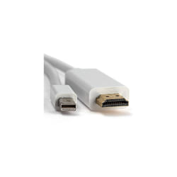 Mini DisplayPort DP to HDMI Adapter | Thunderbolt Audio Video HDTV LCD Lead Cable Compatible with MacBook, MacBook Pro 13 / 15 / 17 inch, MacBook Air