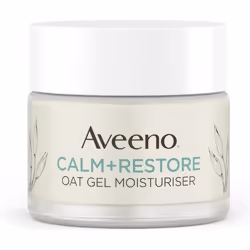Aveeno Face Calm+Restore Oat Gel Moisturiser (1x 50ml), Face Moisturiser to Instantly Soothe and Replenish the Skin's M
