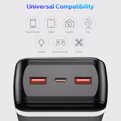 Power Bank 50,000mAh, Small But Strong (USB C Outputs & Input) Quick Charging Function, Power Bank Large Capacity Compatible iPhone /Samsung