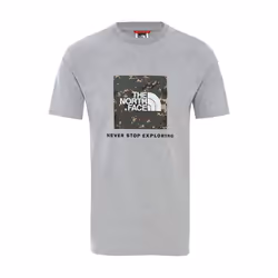 The North Face Raglan Redbox T Shirt Grey Camo - S