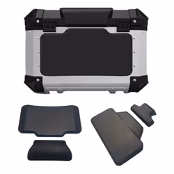 Motorcycle Passenger Backrest Back Pad Universal Self-adhesive Shockproof Moto Rear Top Case Box Luggage Cushion Backrest Pad - B
