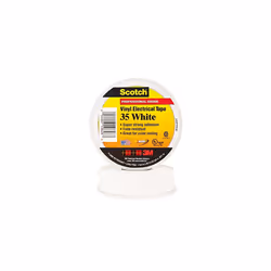 Scotch 35 Vinyl Electrical Tape White 19 mm x 20 m