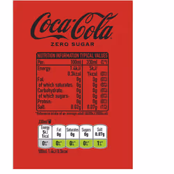Coca-Cola Zero Sugar 30 x 330ml Cans