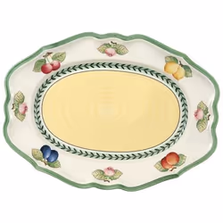 Villeroy & Boch French Garden Fleurence, Serving platter, Porcelain, Multicolour, Oval, 370 mm, 1.2 kg