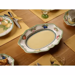 Villeroy & Boch French Garden Fleurence Porcelain Multicolour Oval Serving platter
