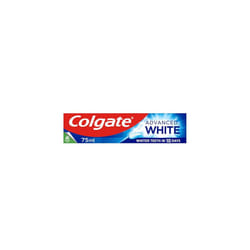 Colgate Advanced White Toothpaste 75ml - teeth whitening toothpaste - clinically proven whitening - whitens in 10 days - with active micro-cleansing