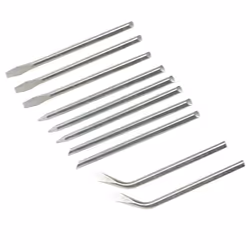 Silverline 675071 Soldering Iron Tips Set, 10-Piece 40 W