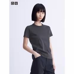 Uniqlo Japan Crew Neck T  shorT Sleeve - 08 DARK GRAY/3XL