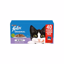 FELIX Original Mixed Selection in Jelly Wet Cat Food 40x85g