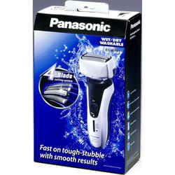 Panasonic ES-RF31 4 Blade Electric Shaver Wet/Dry with Flexible Pivoting Head for Men, Stainless - Black/Silver