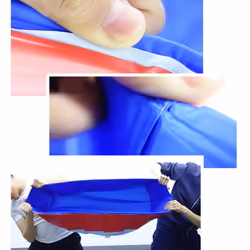 Dog Puppy Cat Foldable Water Play Bathing Wash Tub Non-slip Pet Swimming Pool - Blue, 60*20cm