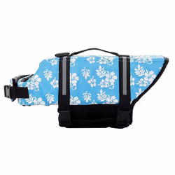 Summer Pet Dog Life Jacket Swimming Preserver Clothes Safety Vest Harness Saver - XXL Flower