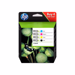 Hp 912Xl Ink Cartridge Black+CMY Inkjet High Yield 3YP34AE Genuine