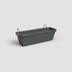 Artevasi Venezia Water Reserve Plant Box Kit, Anthracite, 10 L, 195 mm, 490 mm, 166 mm, 6 pc(s)