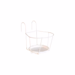 Artevasi Balcony Pot Holder With Saucer, Saucer, Anthracite, 330 mm, 265 mm, 300 mm