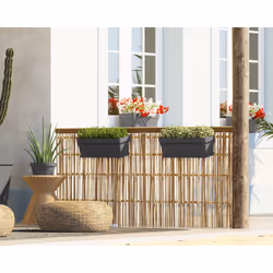 Artevasi Capri Plant Box Balcony Kit Anthracite 6 pc(s)