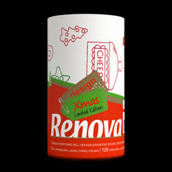 Renova Christmas Kitchen Roll 1 Roll XXL Holiday Decorative Towels