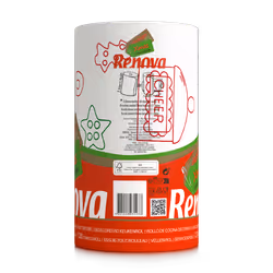 Renova Christmas Kitchen Roll 1 Roll XXL Holiday Decorative Towels