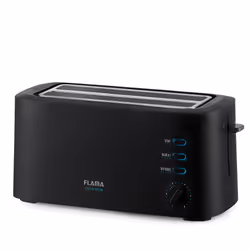 Flama 988FL, 2 slice(s), Black, Plastic, Stainless steel, Buttons, Rotary, 1630 W, 180 mm