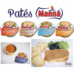 Cans Sardine Spread Manna Portuguese 24 x 22g Portugal Fish Pate 528g