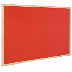 Bi-Office Reversible Notice Board, Cork and Felt , Wood Frame, 90 x 60 cm