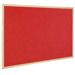 Bi-Office Reversible Notice Board, Cork and Felt , Wood Frame, 90 x 60 cm