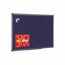 Bi-Office Felt Notice Board. Smart bulletin board with aluminium finish trim and fire retardant felt suitable for use with ei ...