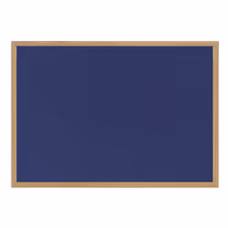 Bi-Office Earth Felt Noticeboard, Blue, Wood, Wood, 1200 mm, 900 mm
