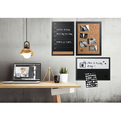 Bi-Office BLK/WHITE MESSAGE BOARDS BLK PACK 3