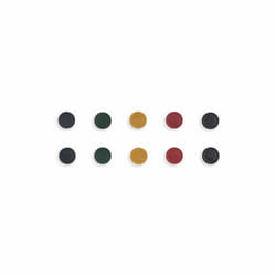 Bi-Office Round Magnets 25mm Assorted (Pack 10) - IM140909