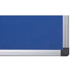 Bi-Office Notice Board Maya, Blue Felt, Aluminium Frame, 90 x 60 cm
