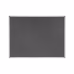 Bi-Office Earth, Fixed bulletin board, Grey, Felt, 1200 x 900 mm, Aluminium, Aluminium