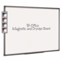 Bi-Office Magnetic Drywipe Board. High quality magnetic board with a low maintenance smooth writing surface and stylish alumi ...