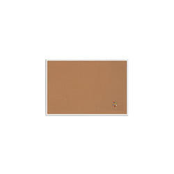Basic Cork Notice Board with White Frame 885x585 mm