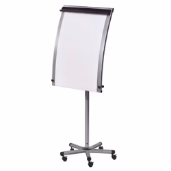 Professional easel that can be used with a continuous roll of paper or a conventional flipchart pad.