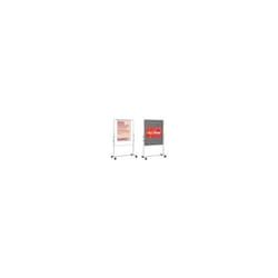 Bi-Office Duo Easel 120X79Cm Grey Felt
