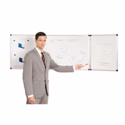 Bi-Office Trio Maya whiteboard 1200 x 900 mm Steel Magnetic