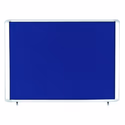 Top hinged aluminium outdoor display case