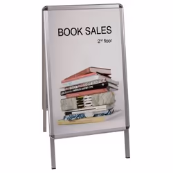 Bi-Office Poster Frame, Silver, Aluminium, 740 mm, 1240 mm