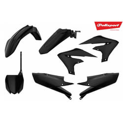 POLISPORT Plastic Kit Black Yamaha YZ450F