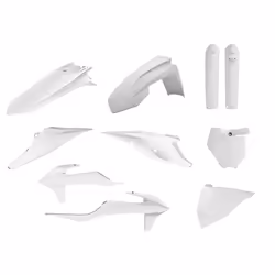POLISPORT Plastic Kit White - KTM SX/SX-F