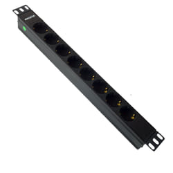 Phasak Power strip 19" 8 sockets 16A 3500W 250V 1.5 m - BNS 3518