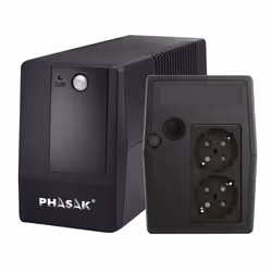 Phasak UPS Basic Interactive 800 VA - PH 9408, Line-Interactive, 0.8 kVA, 480 W, Pure sine, 162 V, 290 V