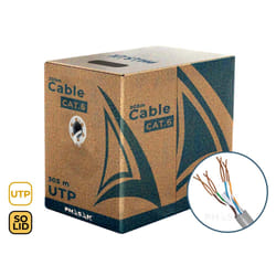 Phasak Network Cable Box Cat.6 UTP Sólido AWG23 CCA 305M - PHR 6302
