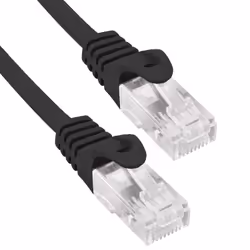 Phasak Patch Cord Cat.6 UTP Solid CCA Cat.6 UTP Solid Black 10M, 10 m, Cat6, U/UTP (UTP), RJ-45, RJ-45, Black