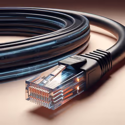 Phasak Patch Cord Cat.6 UTP Solid CCA Cat.6 UTP Solid Black 10M