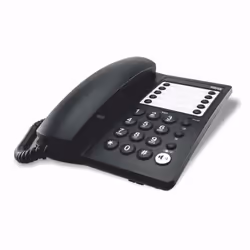 Haeger HG-1020, Analog telephone, Wired handset, Speakerphone, Black