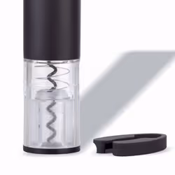 Haeger WO-0BB.001A corkscrew Electric wine opener Black, Transparent