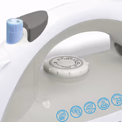 Haeger Ocean Burst 2000 Dry & Steam iron Stainless Steel soleplate 2000 W White