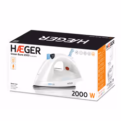 Haeger Ocean Burst 2000 Dry & Steam iron Stainless Steel soleplate 2000 W White - Additional view 4